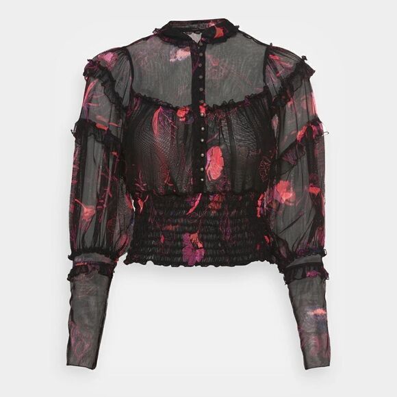 Free People TIME FOR SHINE - Blouse Sz- Small - Picture 5 of 16